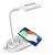 Luminária de Mesa LED 3W Carregador Celular Indução Multicor 5V Bivolt - Imagem 1