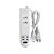 Régua Extensão Elétrica 2 Tomadas 10A + 4 USB Bivolt Cabo 2 Metros - Imagem 1