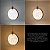 Lustre Pendente LED 5W Disco Bolacha Dourado Multicor Bivolt - Imagem 4