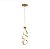 Lustre Pendente LED 20W 37cm Moderno Espiral Dourado 4000K Bivolt - Imagem 1
