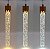 Lustre Pendente LED 7W Tubo Cristal Dourado Chuva Multicor Bivolt - Imagem 2