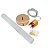 Lustre Pendente LED 7W Tubo Cristal Dourado Chuva Multicor Bivolt - Imagem 5