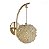 Arandela Globo Lichia Vidro G9 13cm Parede Dourado Bivolt - Imagem 1