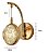 Arandela LED Parede 7W Saturno Globo Bolha Dourado 3000K Bivolt - Imagem 3