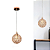 Lustre Pendente Globinho 1xG9 Aramado Cristal K9 Rose Bivolt - Imagem 1