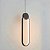 Lustre Pendente LED 15W Moderno 38cm Metal Preto 3000K Bivolt - Imagem 2