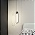 Lustre Pendente LED 15W Moderno 38cm Metal Preto 3000K Bivolt - Imagem 6