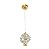 Lustre Pendente LED 10W Pétala Flor Dourado Multicor Bivolt - Imagem 7