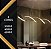 Lustre Pendente Moderno LED 30W Onda Dupla Preto Multicor Bivolt - Imagem 5