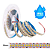 Fita LED 3528 240 LED's IP65 12V 18W 5 Metros Branco Quente - Imagem 3