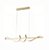 Lustre Pendente LED 63W Espiral W 100cm Dourado 3000K Bivolt - Imagem 1