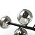 Lustre Pendente Jabuticaba 6 Globos Vidro Fumê Preto G9 Bivolt - Imagem 5