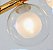 Lustre Pendente Jabuticaba 8 Globos Vidro Molecular Dourado G9 Bivolt - Imagem 4