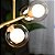 Lustre Pendente Jabuticaba 8 Globos Vidro Molecular Dourado G9 Bivolt - Imagem 3