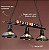 Lustre Pendente Industrial Retrô Preto E27 Triplo Bola de Sinuca Bivolt - Imagem 7