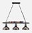 Lustre Pendente Industrial Retrô Preto E27 Triplo Bola de Sinuca Bivolt - Imagem 2
