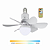Ventilador de Teto Lampada LED E27 60W Multicor Controle Remoto Bivolt - Imagem 1