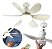Ventilador de Teto Lampada LED E27 60W Multicor Controle Remoto Bivolt - Imagem 5