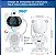 Luminária Astronauta LED Projetor de Luz Galaxia Estrelas Bluetooth USB - Imagem 4