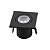 KIT 2 Mini Spot LED 1W Móvel Quadrado Direcionável Preto 3000K Bivolt - Imagem 2