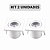 KIT 2 Mini Spot LED 1W Móvel Quadrado Direcionável Branco 3000K Bivolt - Imagem 1