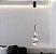 Lustre Pendente LED 20W Espiral Moderno Preto 3000K Bivolt - Imagem 2