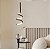 Lustre Pendente LED 20W Espiral Moderno Preto 3000K Bivolt - Imagem 3