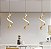 Lustre Pendente LED 15W Espiral Moderno Dourado Multicor Bivolt - Imagem 3