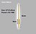 Arandela LED 12W Fit 60cm Sabre Parede Slim Dourado Multicor Bivolt - Imagem 3