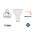 Lâmpada LED 8W MR16 Dimerizavel GU10 2700K Branco Quente 220V - Imagem 4