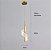 Lustre Pendente LED 5W Espiral Dourado Acrílico Multicor Bivolt - Imagem 4