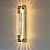 Arandela LED 12W Barra Cristal 40cm Parede Dourado Multicor Bivolt - Imagem 2