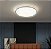 Lustre Plafon LED 60W Cinza Redondo 40cm Multicor Bivolt - Imagem 8