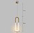 Lustre Pendente LED 10W Oval Neon 40cm Dourado Multicor Bivolt - Imagem 7