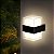 Arandela LED 10W Duplo Facho 360° Preto IP66 3000K Bivoltt - Imagem 2