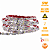 Fita LED 5W Curva S Zig Zag 3528 10 Metros 12V IP44 Branco Quente 3500K - Imagem 1