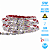 Fita LED 5W Curva S Zig Zag 3528 10 Metros 12V IP44 Branco Frio 6500K - Imagem 1