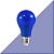 Lâmpada LED 7W Bulbo Color A60 Azul E27 Bivolt - Imagem 3