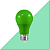 Lâmpada LED 7W Bulbo Color A60 Verde E27 Bivolt - Imagem 3