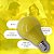 Lâmpada LED 7W Bulbo Color A60 Amarelo E27 Bivolt - Imagem 2