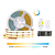 KIT Fita LED COB Multicor CCT 28W 608 LED’s 12V IP20 5 Mts + Fonte - Imagem 1