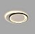 Lustre Plafon LED Duplo 49W Redondo 40cm Preto 3000K Bivolt - Imagem 2