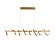 Lustre Pendente LED 125W Espiral Long 120cm Dourado 3000K Bivolt - Imagem 1