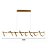 Lustre Pendente LED 125W Espiral Long 120cm Dourado 3000K Bivolt - Imagem 4
