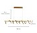 Lustre Pendente LED 125W Espiral Long 120cm Dourado 3000K Bivolt - Imagem 5