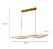 Lustre Pendente LED 30W Curva Acrílico 100cm Dourado 3000K Bivolt - Imagem 4