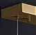 Lustre Pendente LED 30W Curva Acrílico 100cm Dourado 3000K Bivolt - Imagem 5