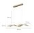 Lustre Pendente LED 30W Onda Acrílico 100cm Dourado 3000K Bivolt - Imagem 3