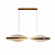 Lustre Pendente LED 30W Acrílico Distorcido 100cm Dourado 3000K Bivolt - Imagem 7