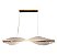 Lustre Pendente LED 30W Acrílico Distorcido 100cm Dourado 3000K Bivolt - Imagem 4